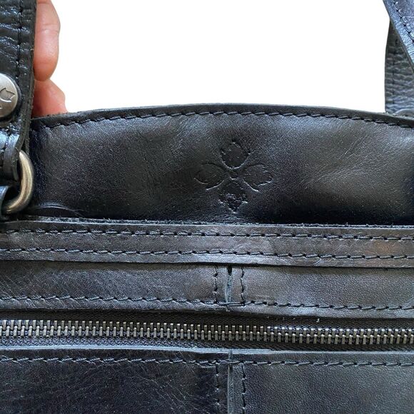 Patricia Nash Shoulder Bag Black Leather Minimalist Everyday Wear Tote NWT $199 - Picture 8 of 16